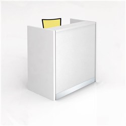 GOP - KENT RECEPTION COUNTER - W 1190 x D 690 x H 1200mm - Gloss White