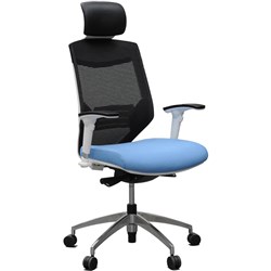 GOP - VOGUE HIGH-BACK CHAIR - W 625 x D 590 x H 950-1040mm - Blue/White