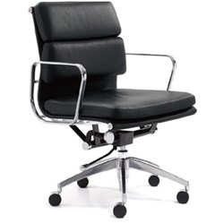 GOP - MANTA MID-BACK MANAGER CHAIR - W 580 x D 650 x H 860-930mm - Black