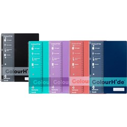(ACO-1716399J)-COLOURHIDE NOTEBOOK SLIM LINE 200PG ASSORTED