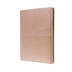 Collins Vanessa Diary A4 Day To Page Rose Gold 