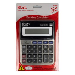 (GNS-65170) -CALCULATOR STAT 8 DIGIT SDT001 SMALL DUAL PWR