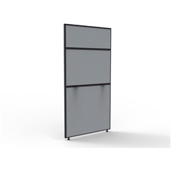  Rapidline SHUSH30+ Screen 750W x 30D x 1500mmH Black Frame Grey Pinnable Fabric 