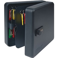  Helix Combination Key Cabinet Keysafe 50 Keys Black 