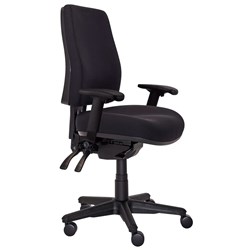 (717A-63) - BURO ROMA HIGH BACK TASKCHAIR 3 LEVER WITH ARMS
