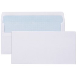  Cumberland Plain Envelope DLX 120 x 235mm Self Seal Secretive White Box Of 500 