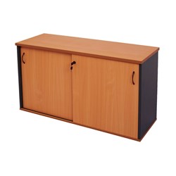  Rapidline Credenza Sliding Doors 1200W x 450D x 730mmH Cherry And Ironstone 
