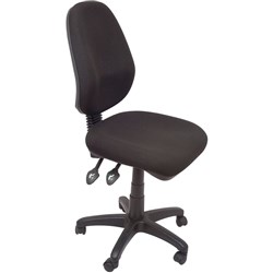  Rapidline EG100CH Ergonomic Chair Oval High Back 3 Lever Black 