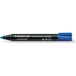  Staedtler 352 Lumocolor Permanent Marker Bullet 2mm Blue 