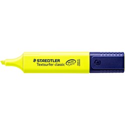  Staedtler Classic Highlighter Chisel 1-5mm Textsurfer Yellow 