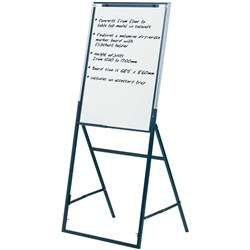  Quartet Futura Easel Flipchart 685 x 860mm Black Aluminium Frame 