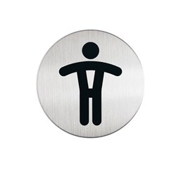 DURABLE PICTOGRAM SIGN WC Men 83mm