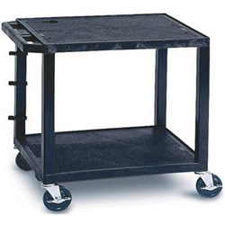  Tuffy Utility Trolley 2 Shelf 66cmH Black 0 