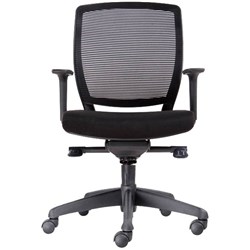  Rapidline Hartley Task Chair Promesh Medium Back Black 