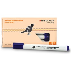  Bibbulmun Whiteboard Marker Bullet 1-3mm Blue 